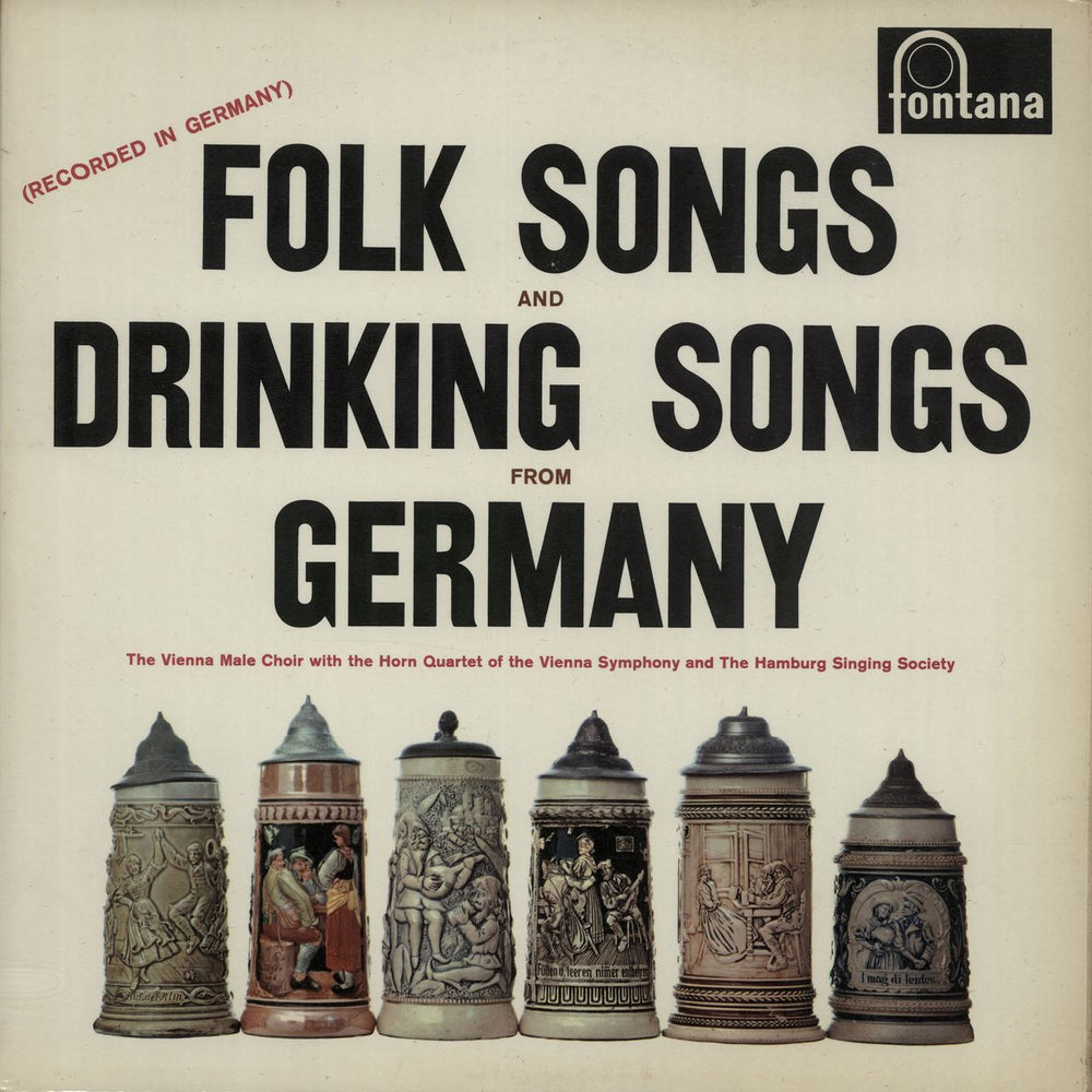 Various-World Music Folk Songs And Drinking Songs Of Germany UK vinyl LP album (LP record) TFL5131