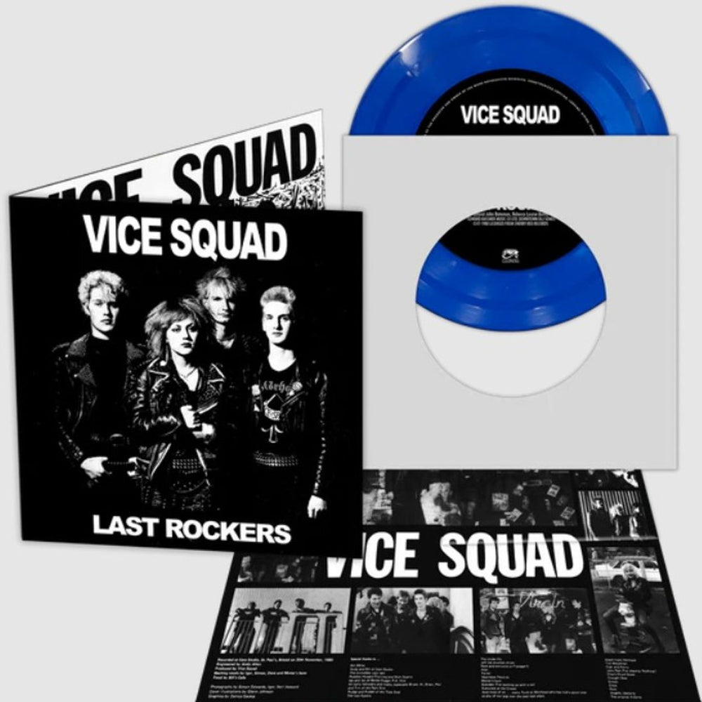 Vice Squad Last Rockers - Blue Vinyl Canadian 7" vinyl single (7 inch record / 45) CLO3516