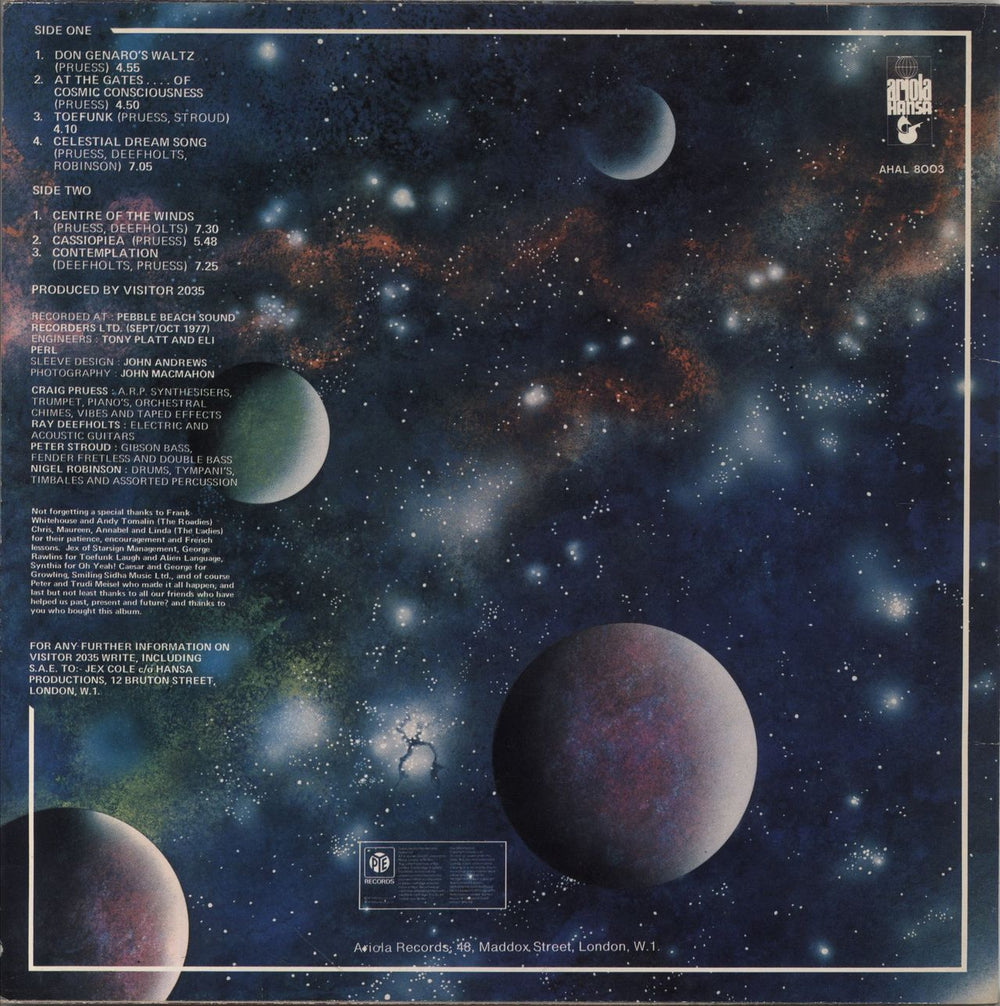 Visitor 2035 Visitor 2035 UK vinyl LP album (LP record)