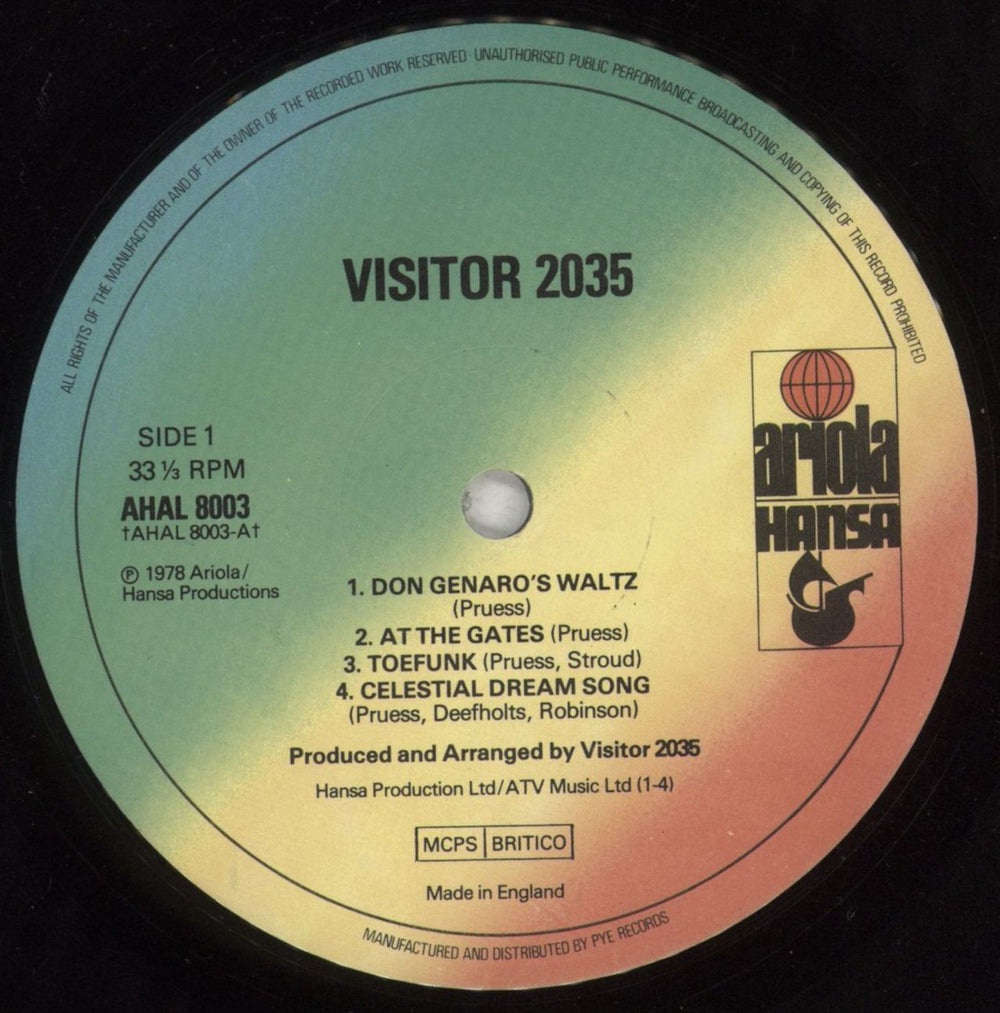 Visitor 2035 Visitor 2035 UK vinyl LP album (LP record) V20LPVI342304