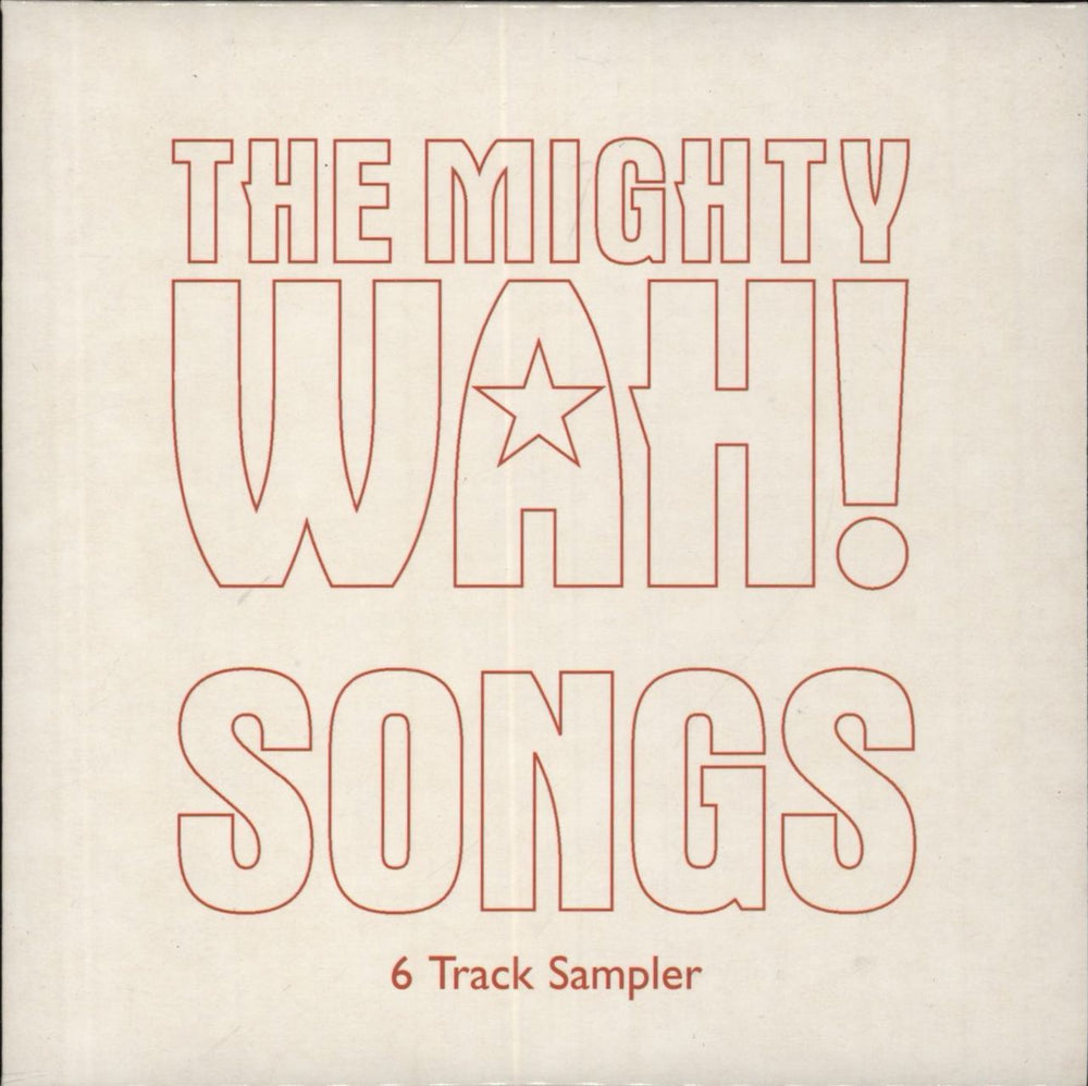 Wah! Songs - 6 Track Sampler UK Promo CD single (CD5 / 5") WENPR209