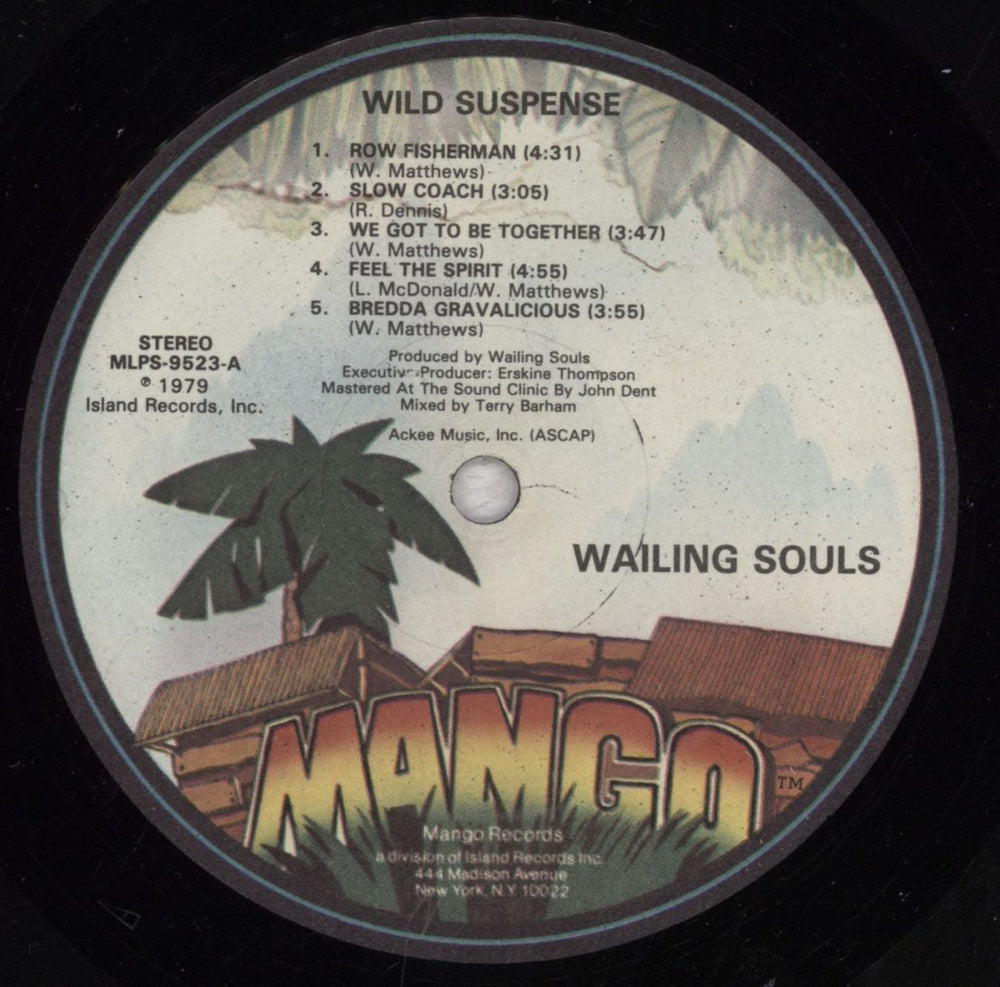 Wailing Souls Wild Suspense US vinyl LP album (LP record) 1WSLPWI842866