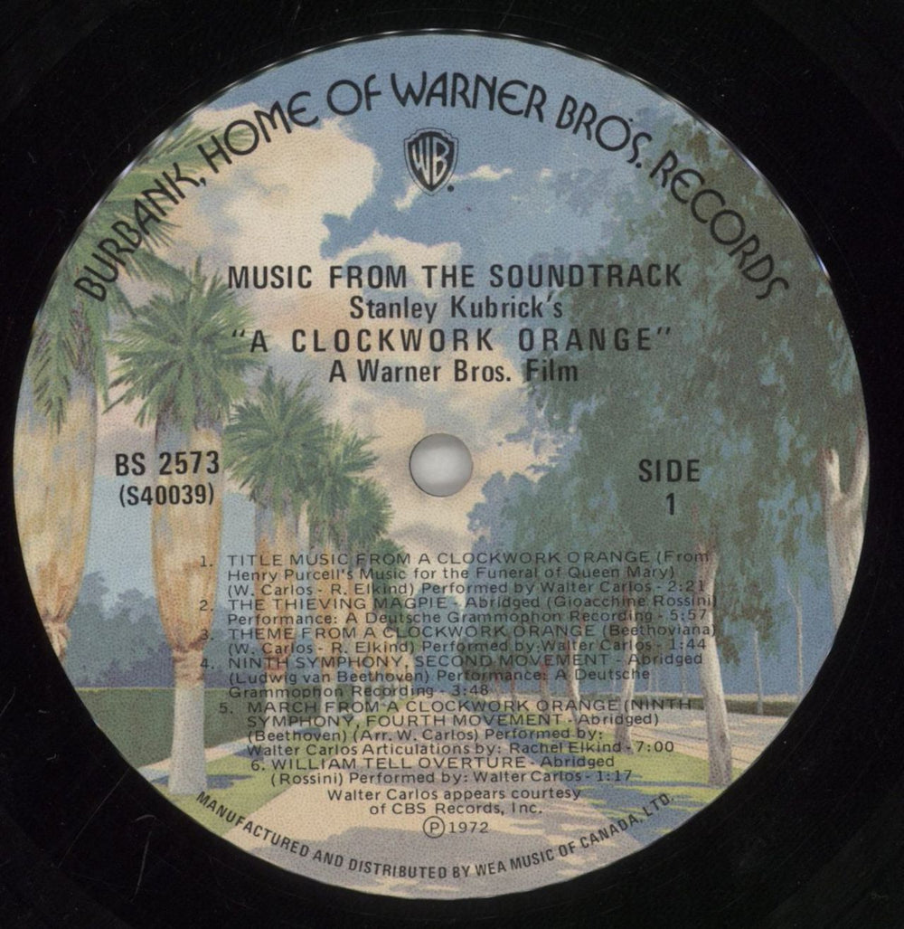 Walter Carlos A Clockwork Orange - 2nd UK vinyl LP album (LP record) WCLLPAC555527