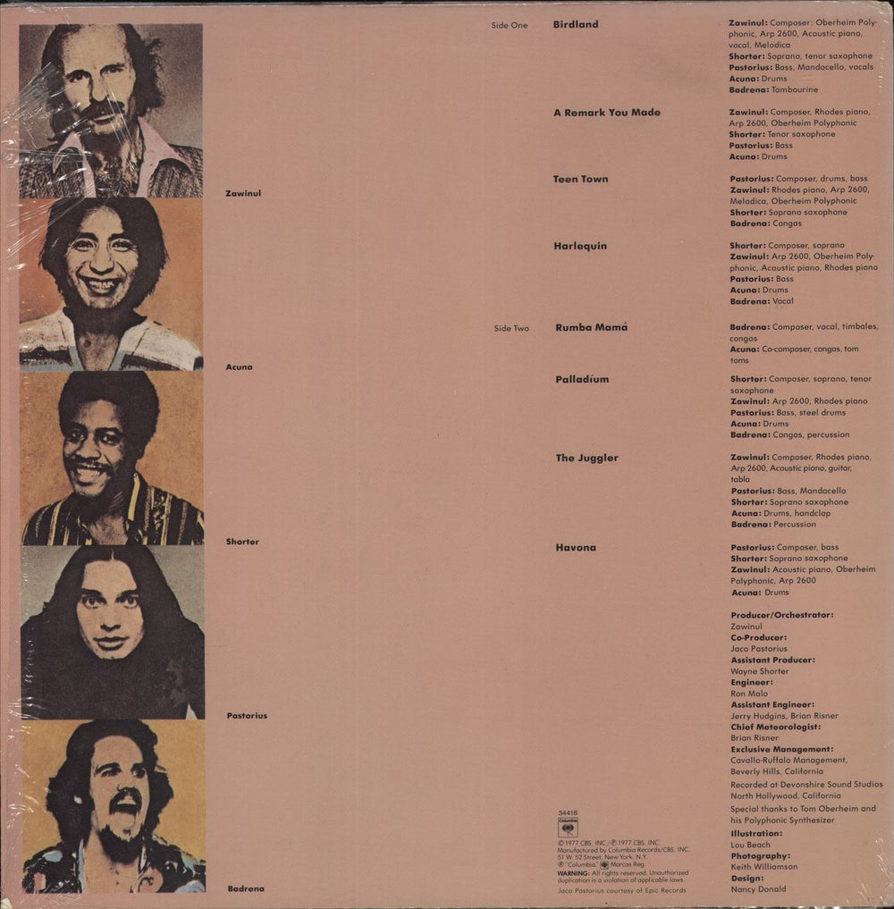 Weather Report Heavy Weather US vinyl LP album (LP record)