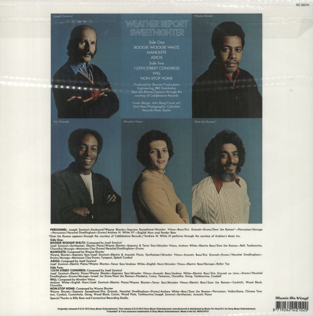 Weather Report Sweetnighter: Remastered - Blue & White Marbled Vinyl US vinyl LP album (LP record) 8719262021020