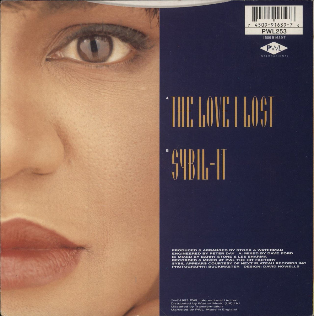 West End The Love I Lost UK 7" vinyl single (7 inch record / 45) 745099163976