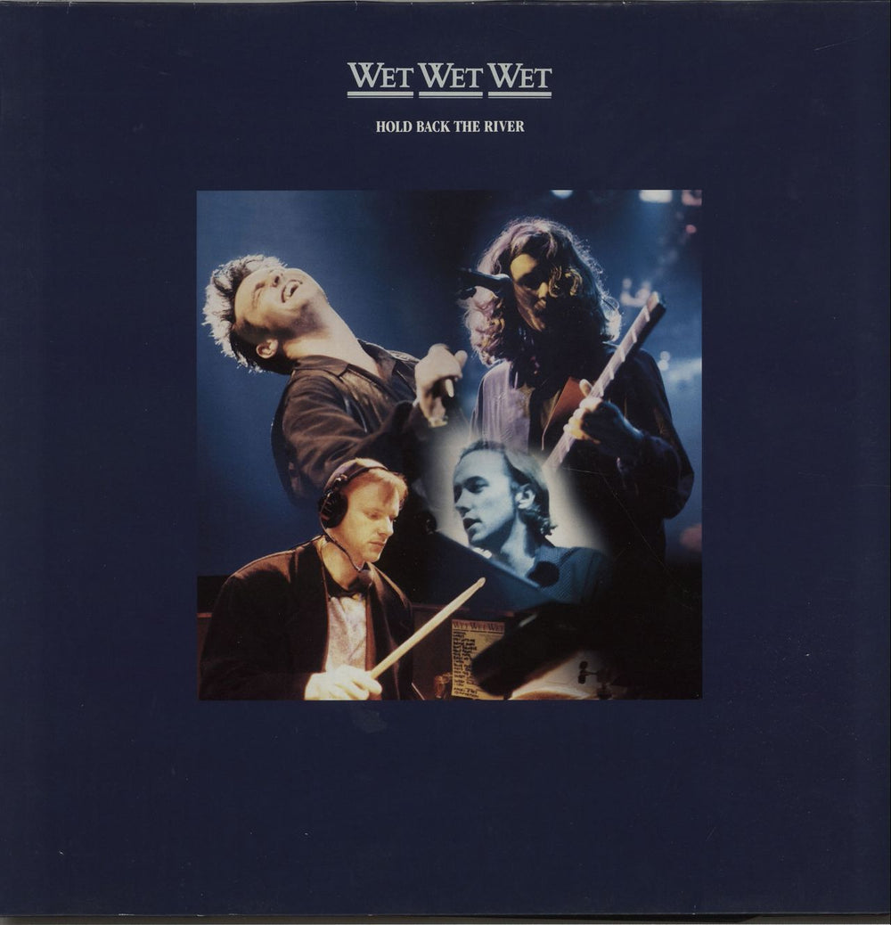 Wet Wet Wet Hold Back The River - Gatefold UK 12" vinyl single (12 inch record / Maxi-single) JEWEL1122