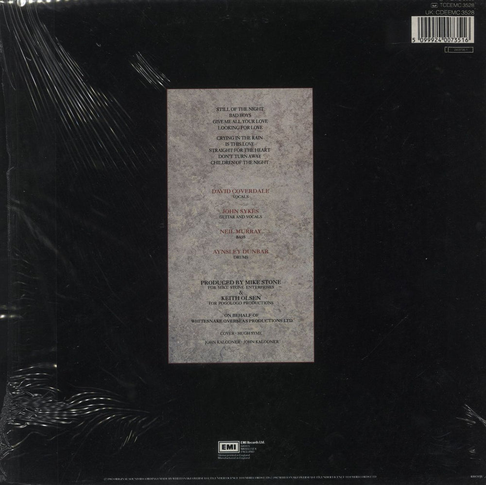 Whitesnake 1987 - Hype Stickered - Shrink UK vinyl LP album (LP record) 5099924073516