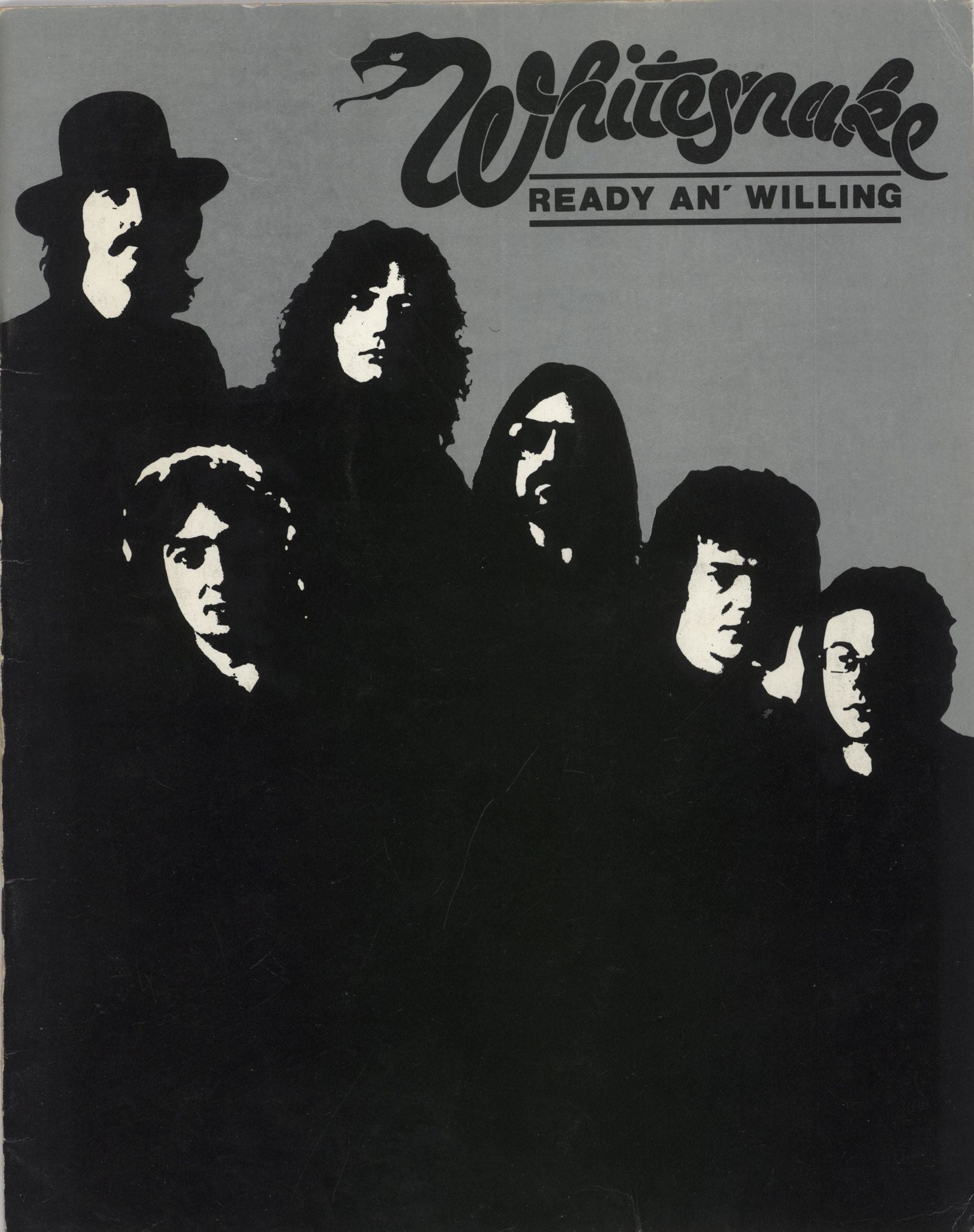 Whitesnake Ready An' Willing + Ticket Stub UK tour programme TOUR PROGRAMME