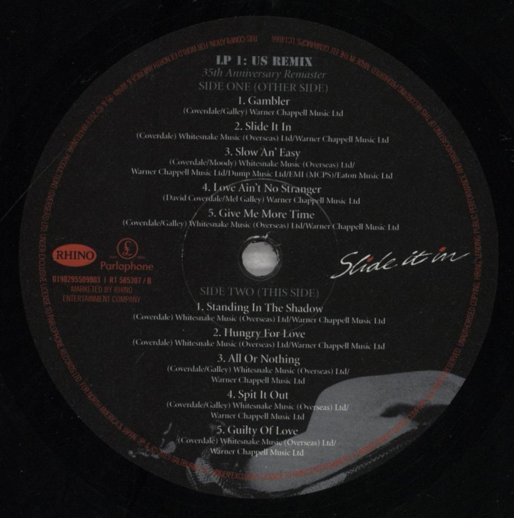 Whitesnake Slide It In [35th Anniversary Remix] UK 2-LP vinyl record set (Double LP Album) WHI2LSL838992