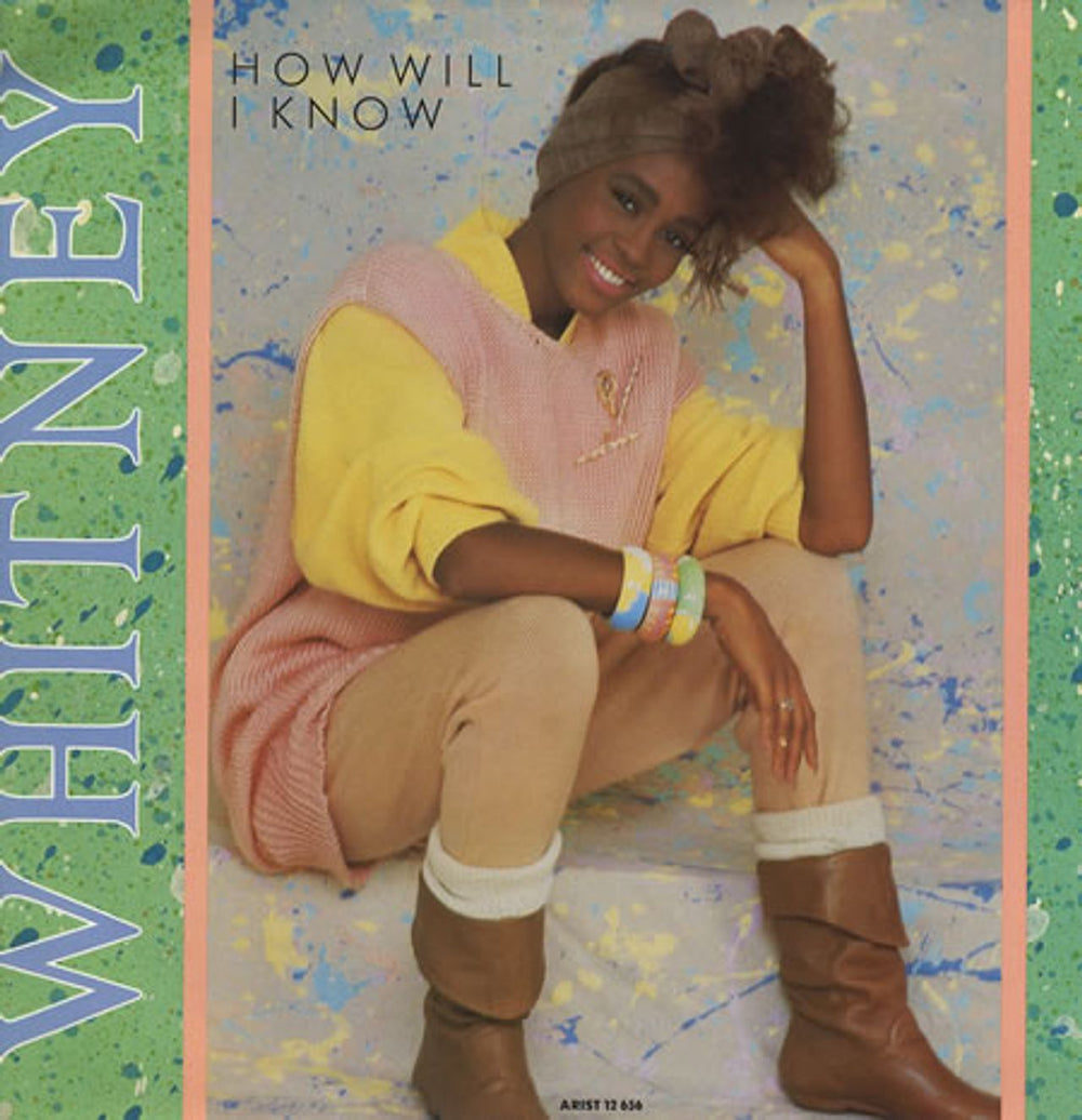 Whitney Houston How Will I Know UK 12" vinyl single (12 inch record / Maxi-single) ARIST12656