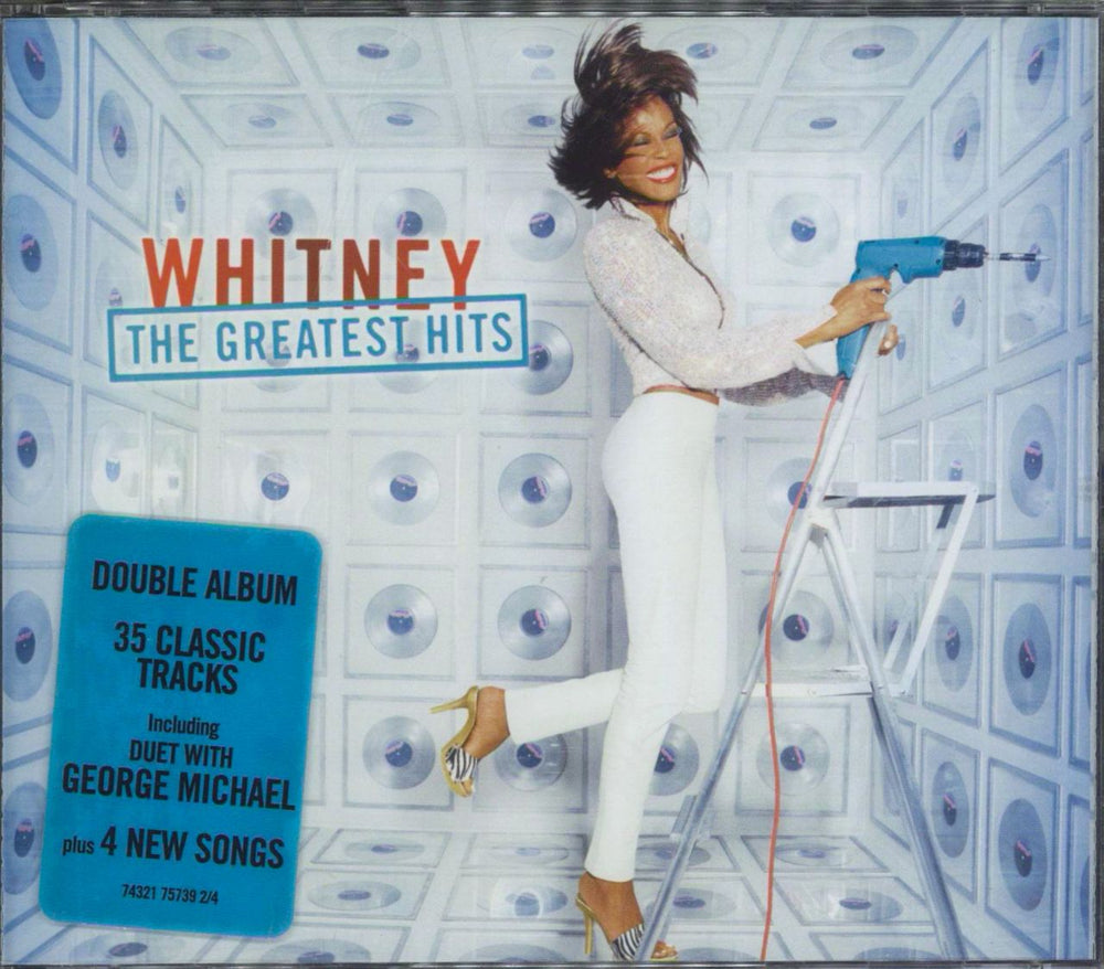 Whitney Houston The Greatest Hits UK 2-CD album set