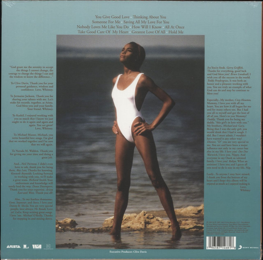 Whitney Houston Whitney Houston - Peach Vinyl UK vinyl LP album (LP record) HOULPWH863735