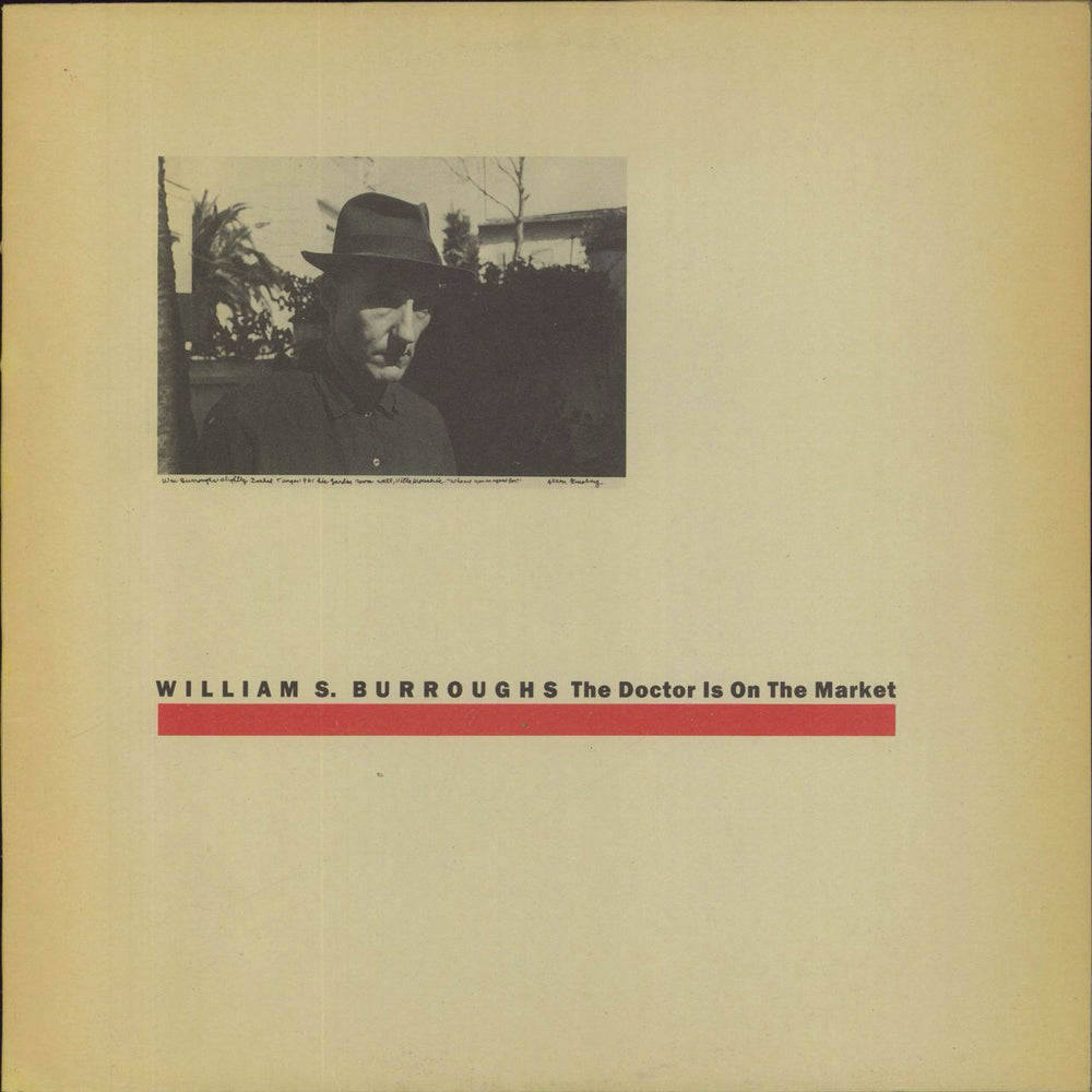 William S. Burroughs The Doctor Is On The Market Belgian vinyl LP album (LP record) IM003