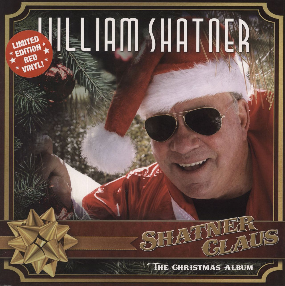 William Shatner Shatner Claus - The Christmas Album - Red Vinyl US vinyl LP album (LP record) CLO0959