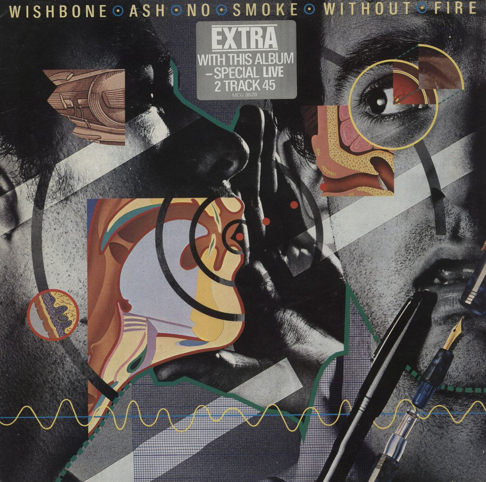 Wishbone Ash No Smoke Without Fire + 7" UK vinyl LP album (LP record) MCG3528