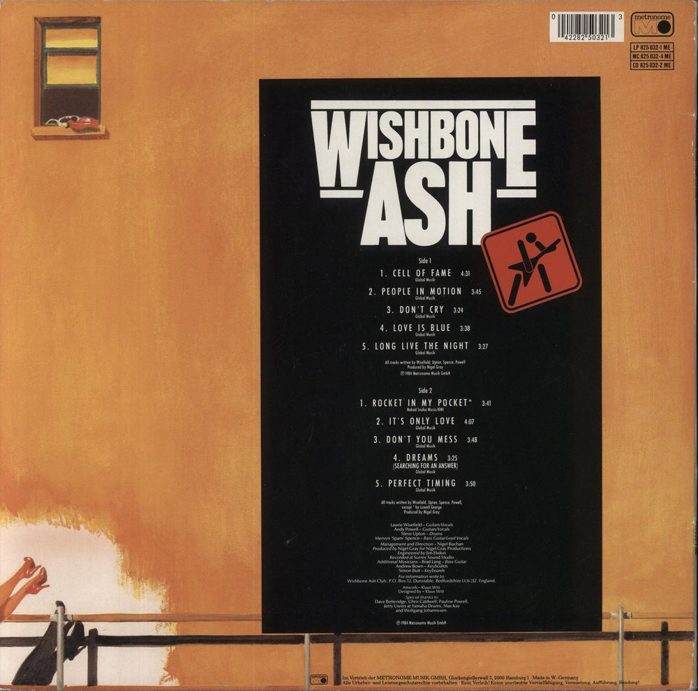 Wishbone Ash Raw To The Bone German vinyl LP album (LP record)