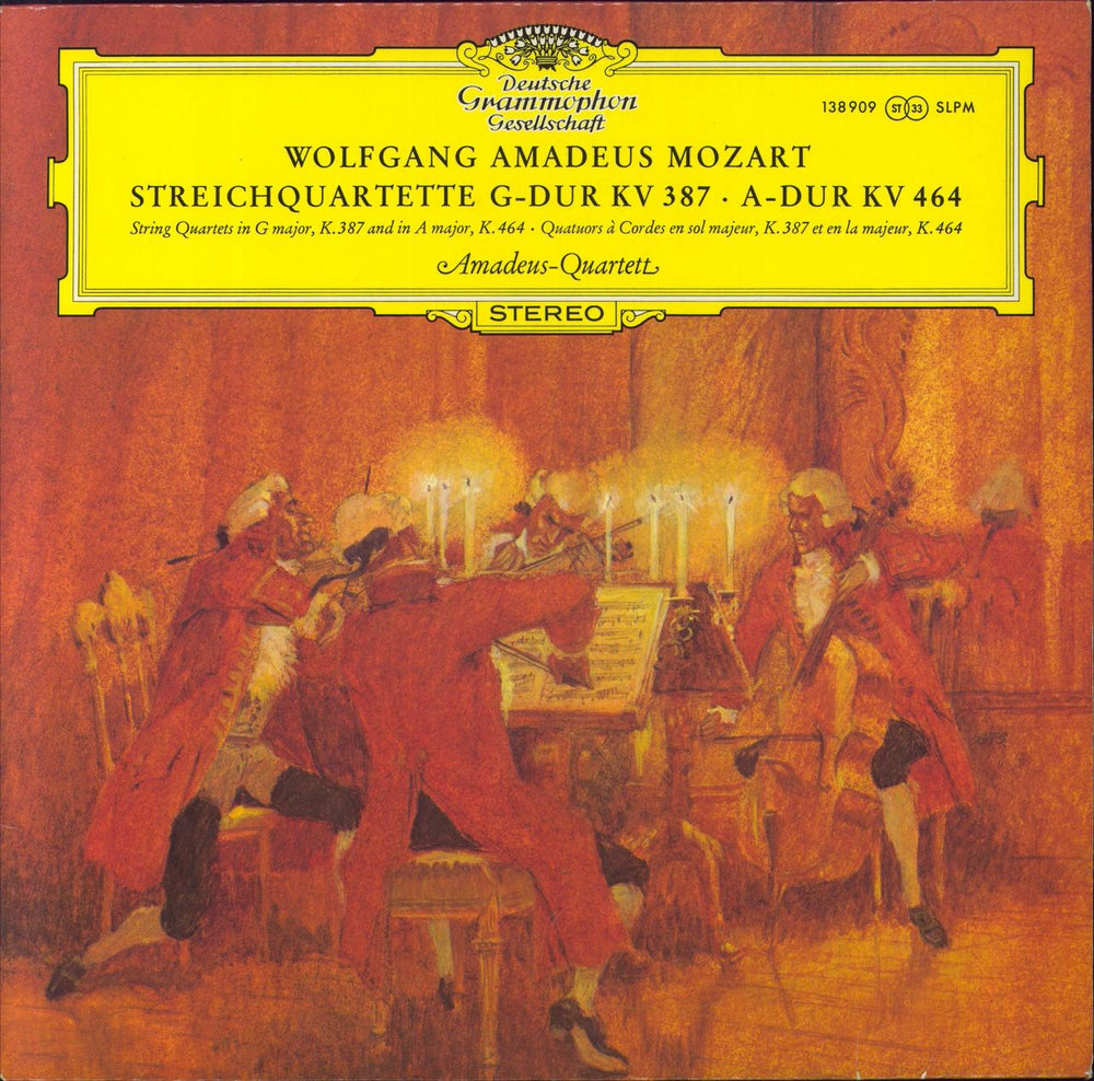 Wolfgang Amadeus Mozart Mozart: Streichquartette G-Dur KV 387 Und A-Dur KV 464 German vinyl LP album (LP record) 138909