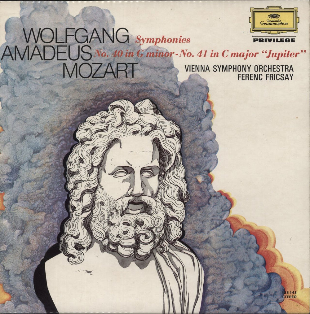 Wolfgang Amadeus Mozart Mozart: Symphonien Nr. 40 G-moll · Nr. 41 C-dur "Jupiter" UK vinyl LP album (LP record) 135143