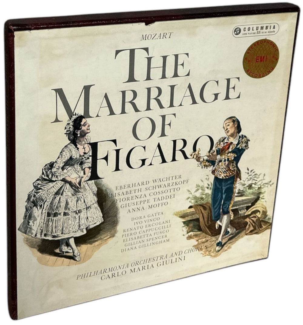 Wolfgang Amadeus Mozart Mozart: The Marriage Of Figaro UK Vinyl Box Set SAX2381-84