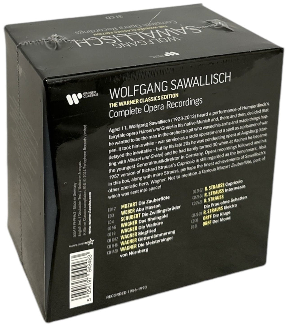 Wolfgang Sawallisch The Warner Classics Edition - Complete Opera Recordings - Sealed UK CD Album Box Set 5054197949463