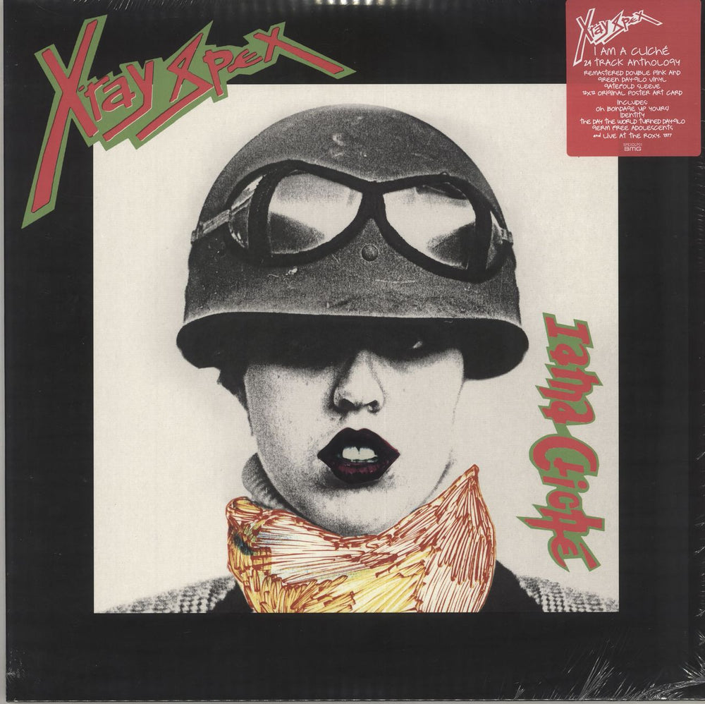 X-Ray Spex I Am A Cliche - RSD19 - Pink + Green Vinyl - Sealed UK 2-LP vinyl record set (Double LP Album) SPEXDLP01