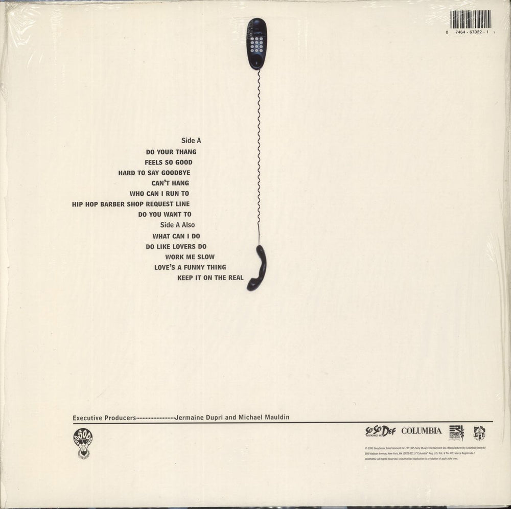 Xscape Off The Hook - Shrink US vinyl LP album (LP record) 074646702215