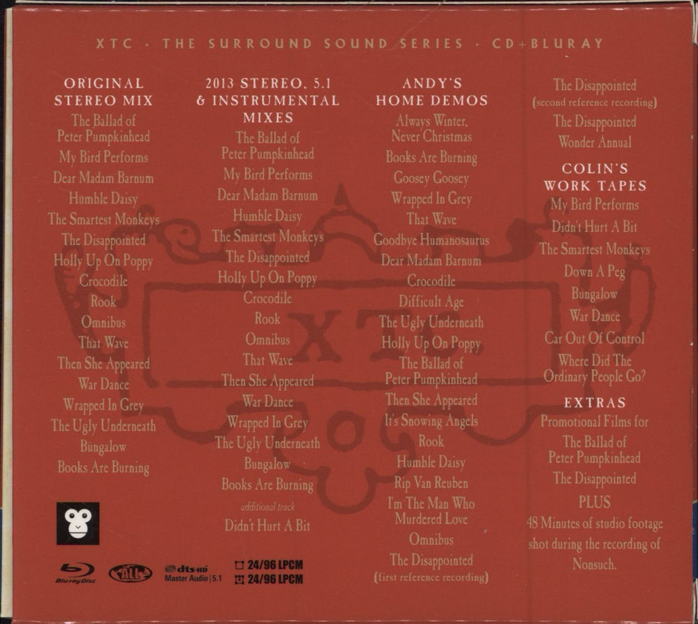 XTC Nonsuch + Blu-Ray UK 2-disc CD/DVD set 633367783424