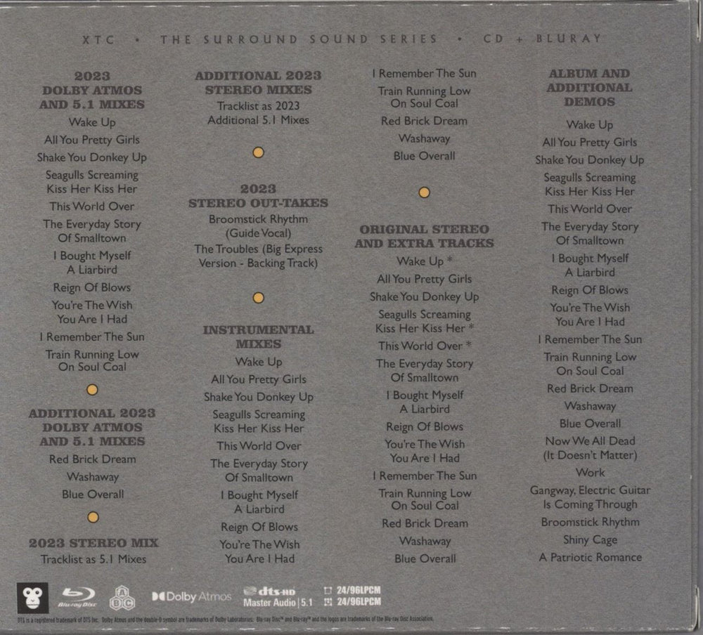 XTC The Big Express - The Surround Sound Series CD+Blu-Ray UK 2-disc CD/DVD set XTC2DTH842469