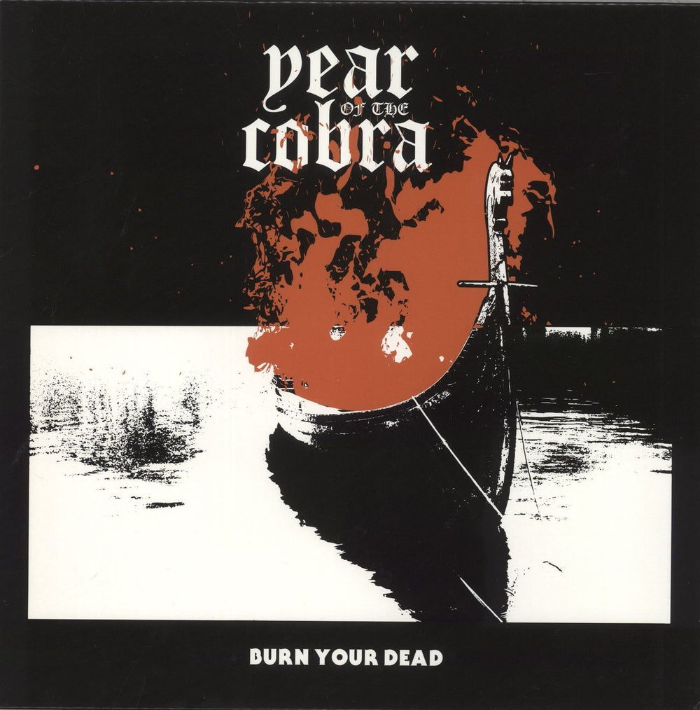 Year Of The Cobra Burn Your Dead - Yellow With Magenta & Blue Splatter Vinyl US 12" vinyl single (12 inch record / Maxi-single) MER058