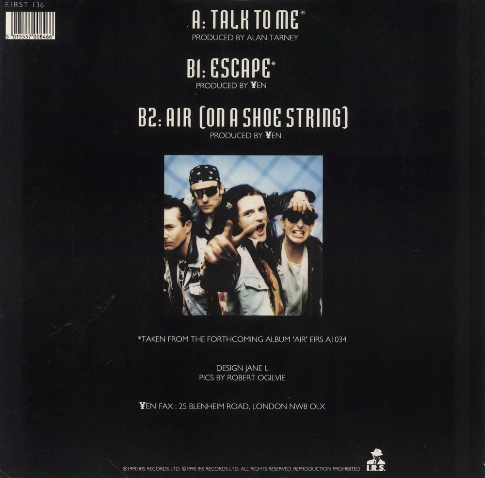 Yen Talk To Me UK 12" vinyl single (12 inch record / Maxi-single)