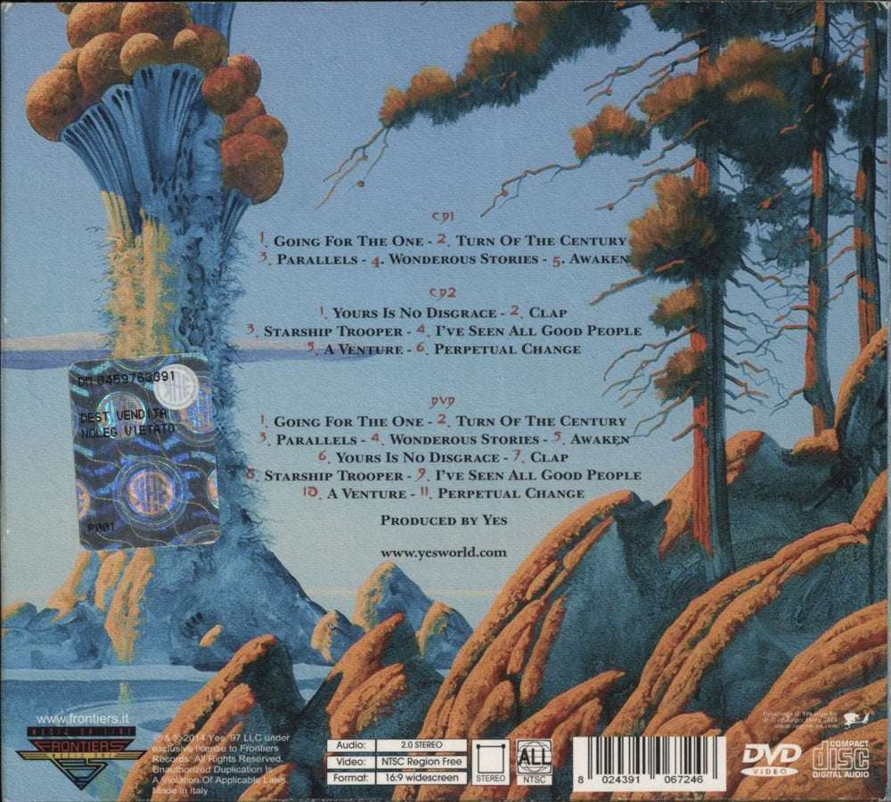 Yes Like It Is: Yes At The Bristol Hippodrome UK 3-disc CD/DVD Set