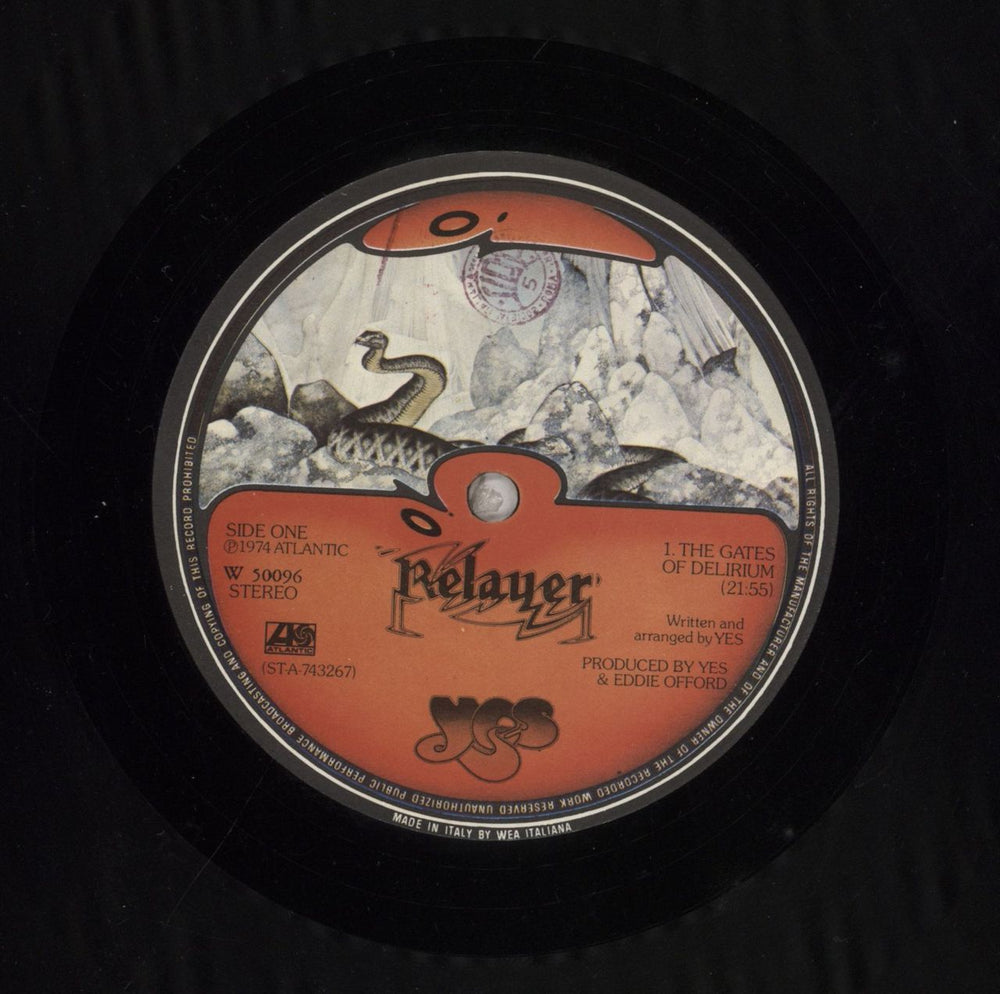 Yes Relayer - 1st - EX Italian vinyl LP album (LP record) YESLPRE855732