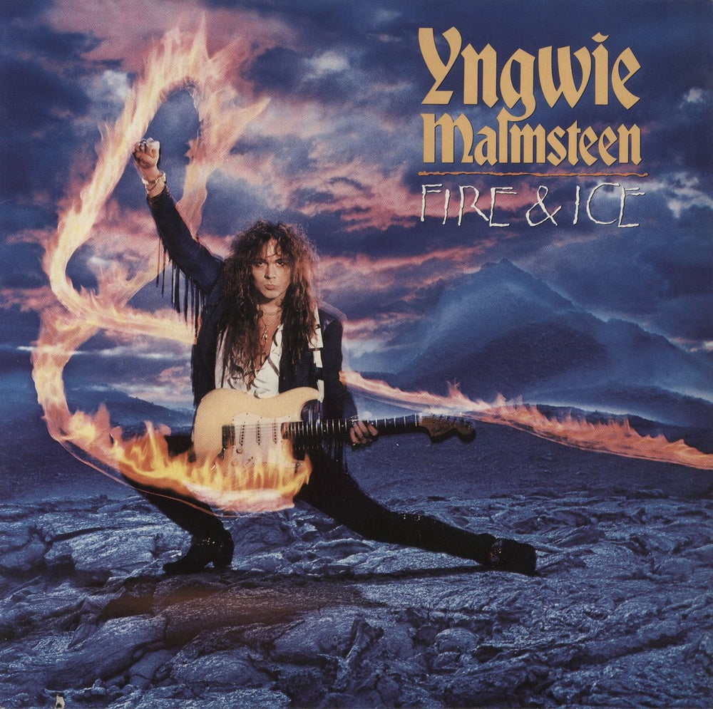 Yngwie Malmsteen Fire & Ice German vinyl LP album (LP record) 7559-61137-1