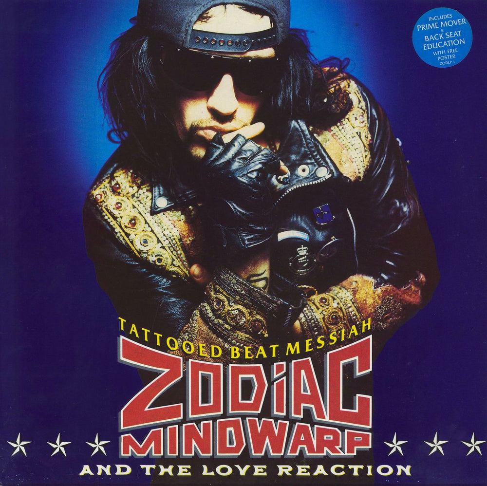 Zodiac Mindwarp Tattooed Beat Messiah UK vinyl LP album (LP record) ZODLP1