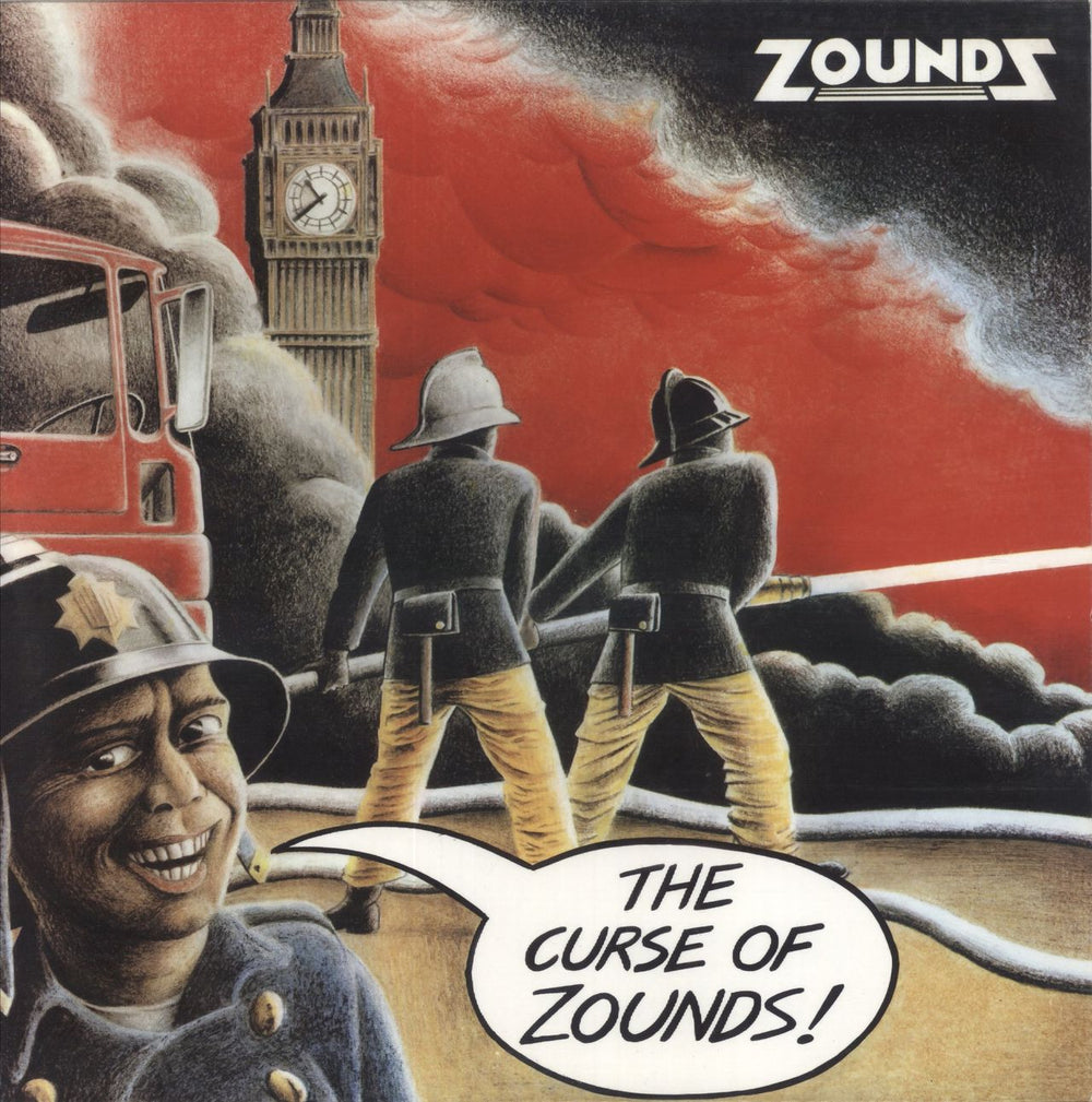 Zounds The Curse Of Zounds - Yellow Vinyl UK vinyl LP album (LP record) OVER142LP