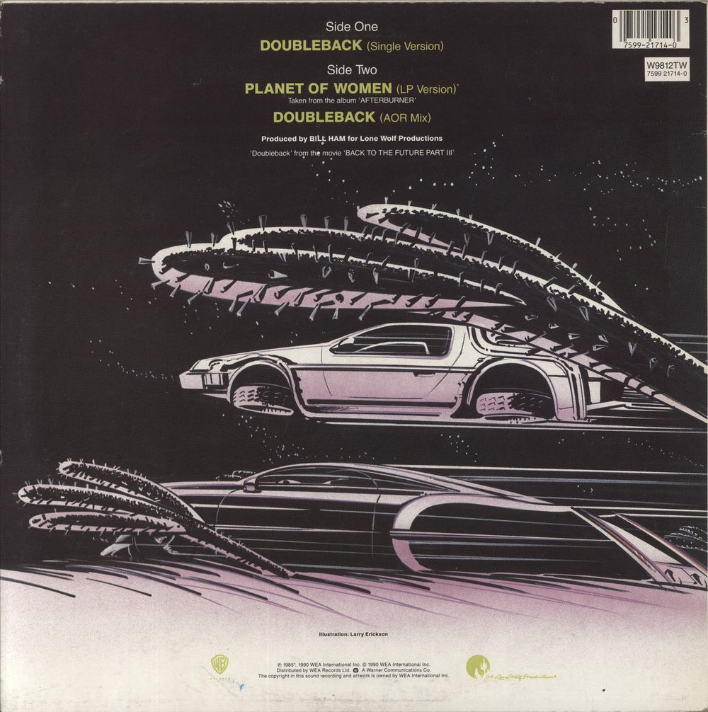 ZZ Top Doubleback + Poster UK 12" vinyl single (12 inch record / Maxi-single) 075992171403