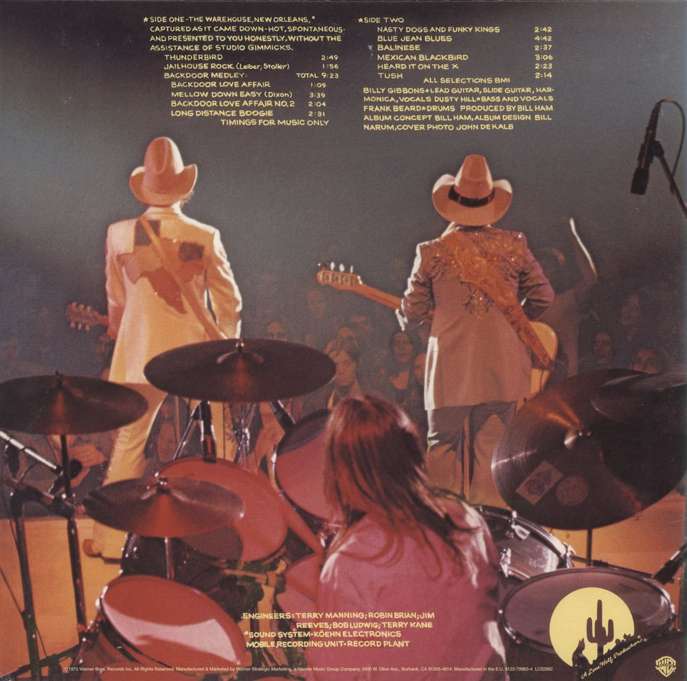 ZZ Top Fandango - EX UK vinyl LP album (LP record)