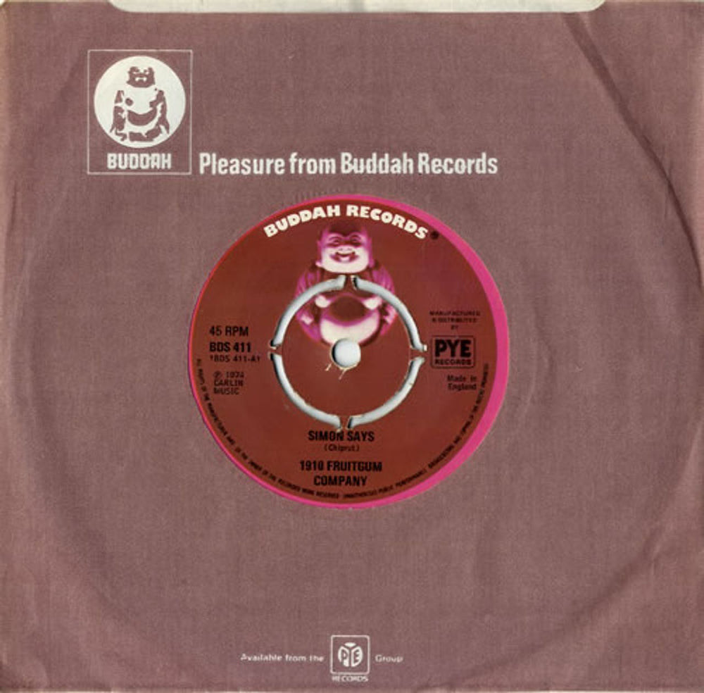 1910 Fruitgum Company Simon Says UK 7" vinyl single (7 inch record / 45) BDS411