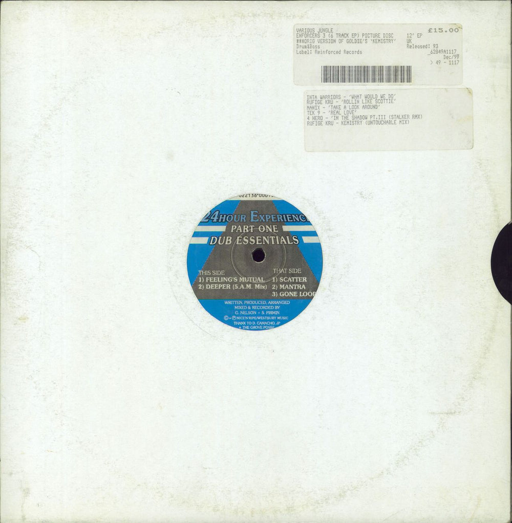 24Hour Experience Part One: Dub Essentials UK 12" vinyl single (12 inch record / Maxi-single) NNR008