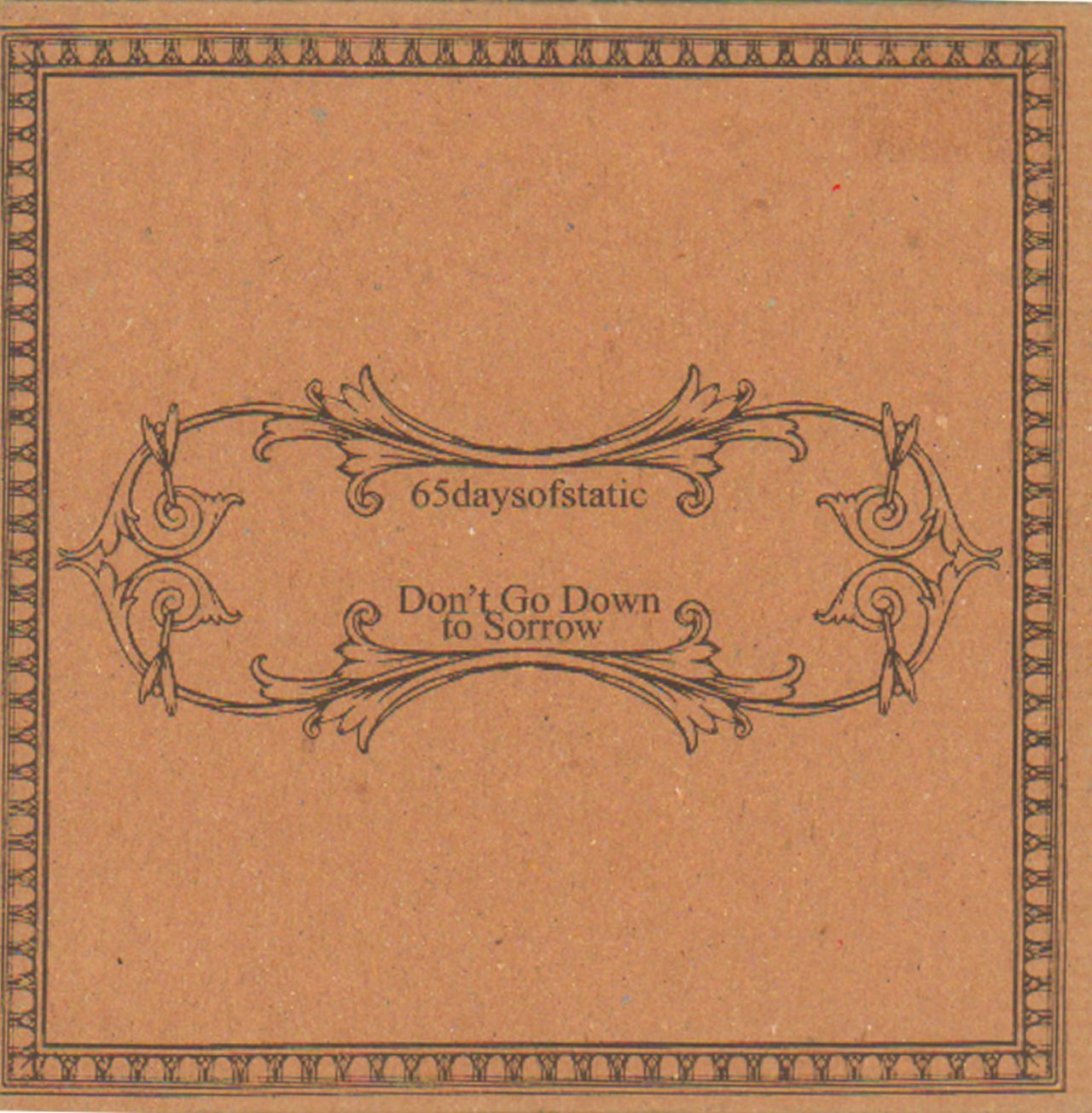65Daysofstatic Don't Go Down To Sorrow UK CD single (CD5 / 5") MONO30