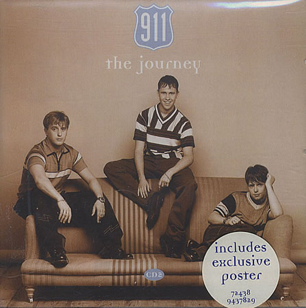 911 The Journey - Part 2 with poster UK CD single (CD5 / 5") VSCDX1645