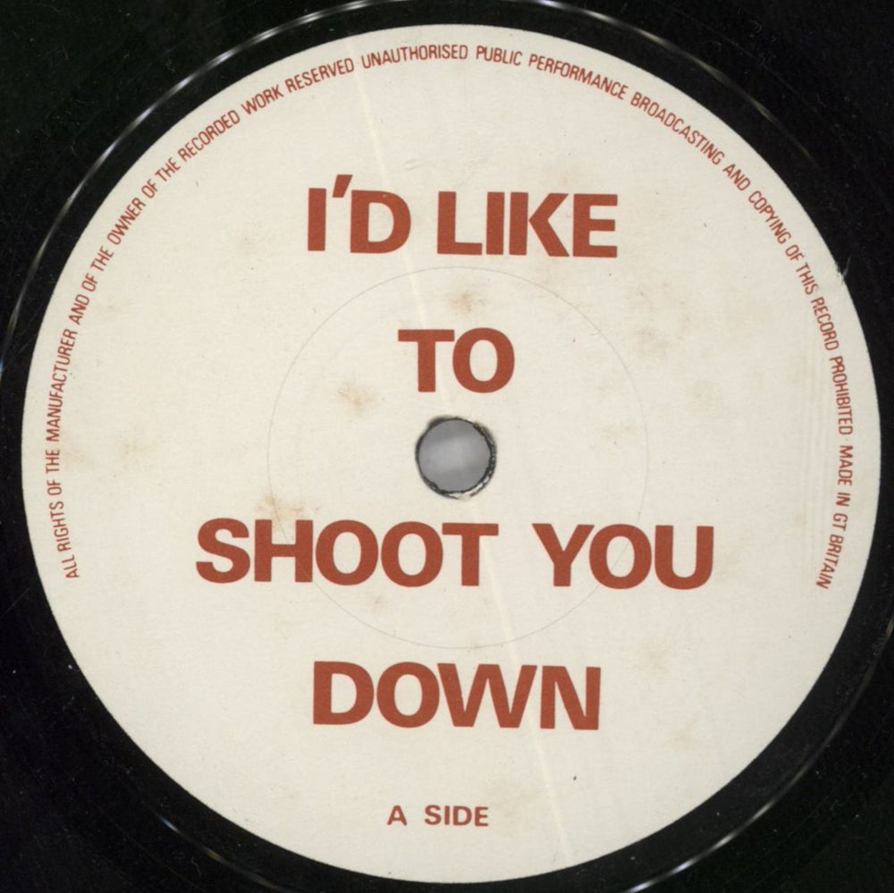 A.P.B. I'd Like To Shoot You Down - Solid UK 7" vinyl single (7 inch record / 45) AJB07ID819122