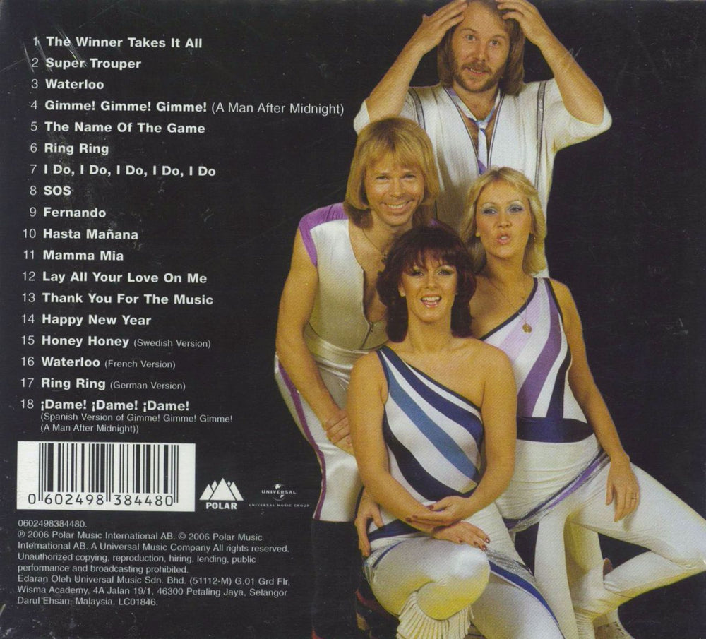 Abba 18 Hits - Sealed Malaysia CD album (CDLP) 602498384480