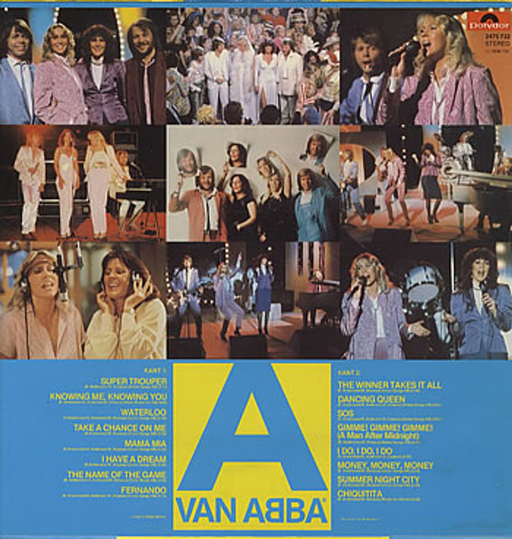 Abba A Van Abba Dutch vinyl LP album (LP record) ABBLPAV307576