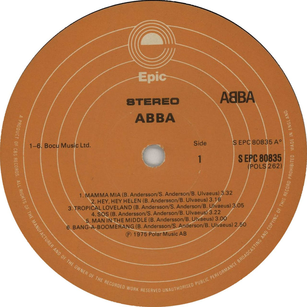 Abba Abba - 2nd UK vinyl LP album (LP record) ABBLPAB02186