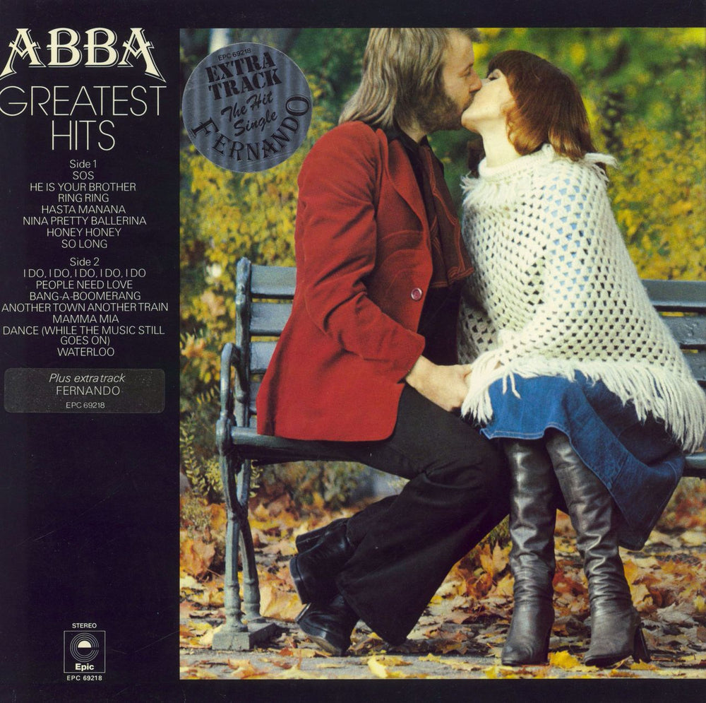 Abba Greatest Hits - 1st + Cover Sticker UK vinyl LP album (LP record)