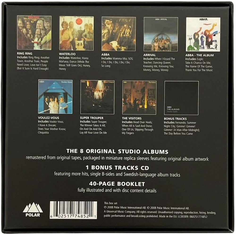 Abba The Albums UK CD Album Box Set 602517748521