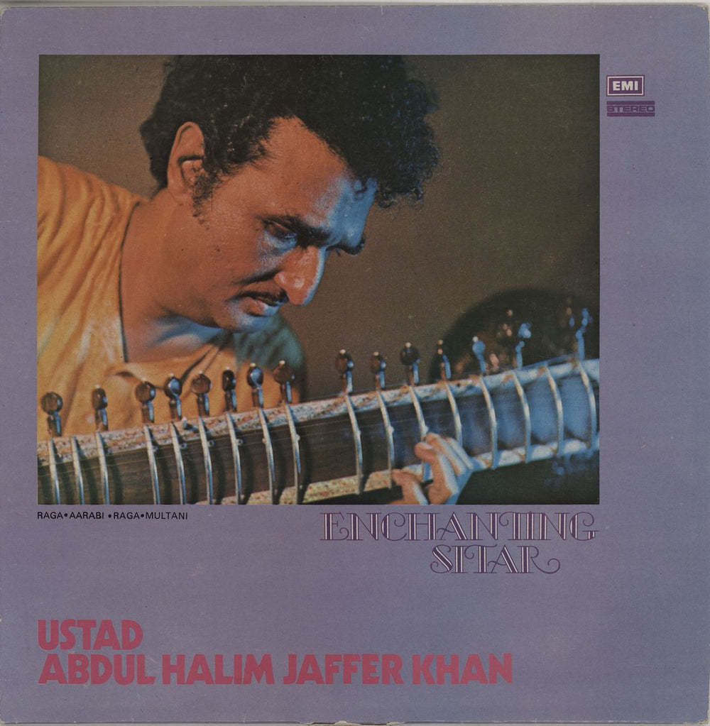 Abdul Halim Jaffer Khan Enchanting Sitar Indian vinyl LP album (LP record) ECSD2809