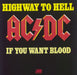 AC/DC Highway To Hell French 7" vinyl single (7 inch record / 45) 11321